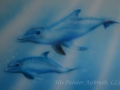 Mother and Baby Dolphin Mural