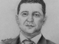 Volodymyr Zelenskyy Portrait B&W Portrait